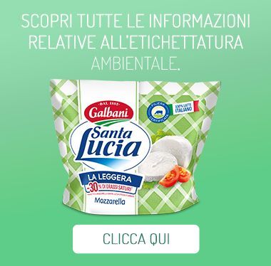 Etichettatura ambientale Mozzarella La Leggera