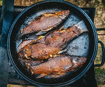 Come fare una grigliata di pesce in padella