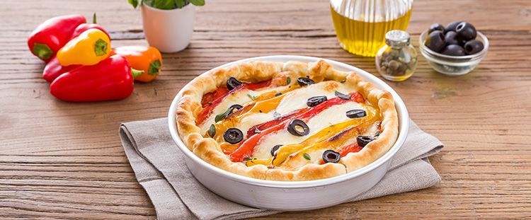 Torte salate con la mozzarella