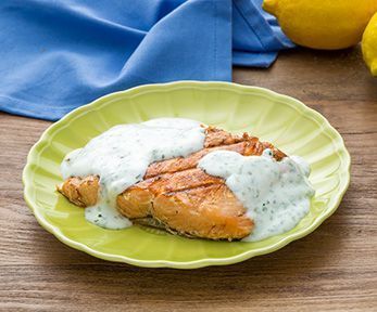 Un buon piatto di salmone