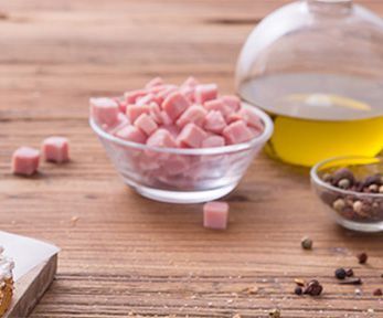 Cheesecake con prosciutto cotto