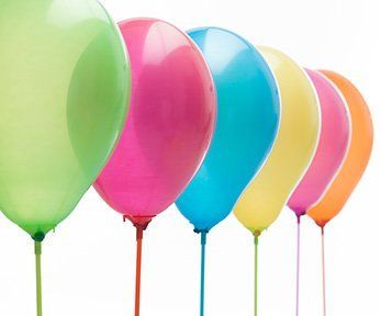 Con i palloncini Con i palloncini