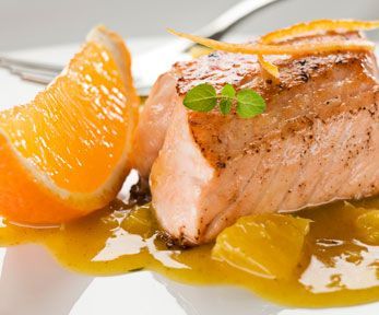 Salmone affumicato con arancia