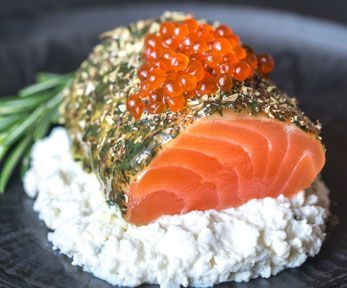 Salmone affumicato con ricotta