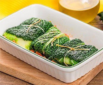 Involtini di cavolo, verza e carne