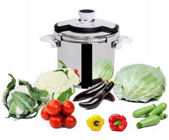 Cuocere le verdure con pentola a pressione Cuocere le verdure con pentola a pressione