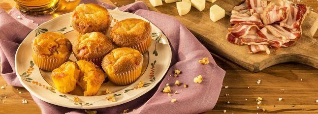 Muffin Galbanino, zafferano e pancetta