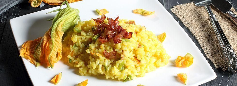 Risotto con i fiori di zucca