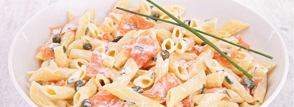 Penne panna e salmone