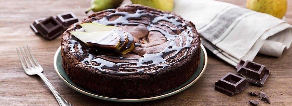 Torta pere e cioccolato