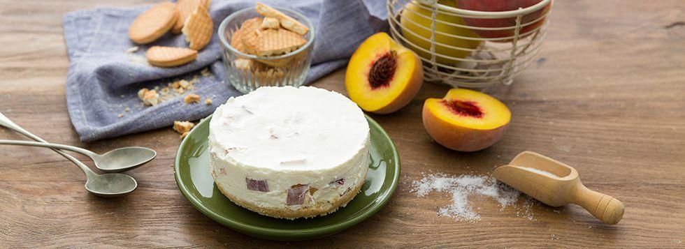Cheesecake alle pesche