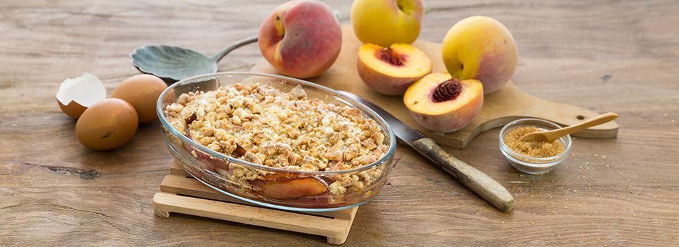 Crumble di pesche