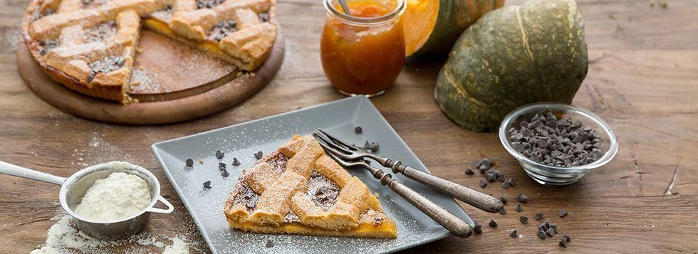 Crostata con marmellata di zucca