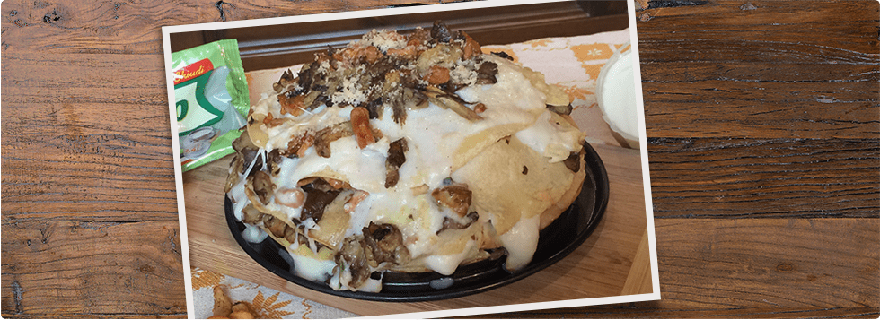 Tortino di crêpes ai funghi porcini e gallinacci