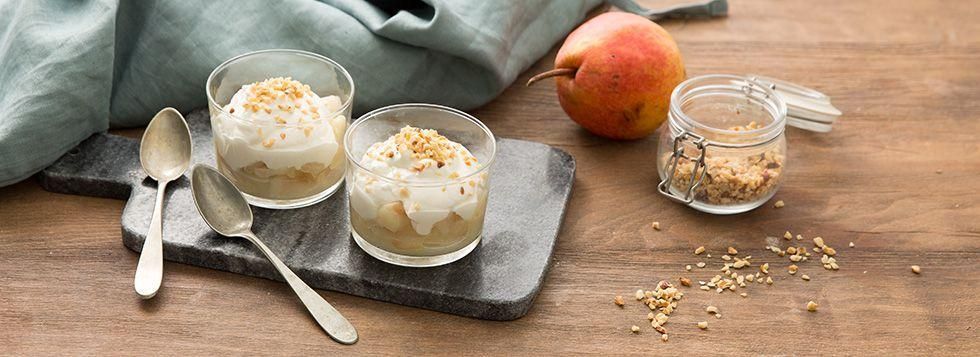 Mousse ricotta e pere