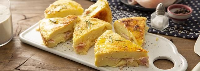 Pizza di patate in padella