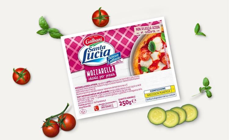 Mozzarella per pizza Senza Lattosio