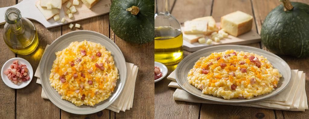 Risotto zucca, pancetta e Taleggio