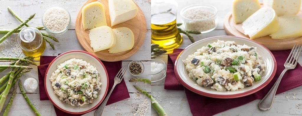 Risotto asparagi e funghi