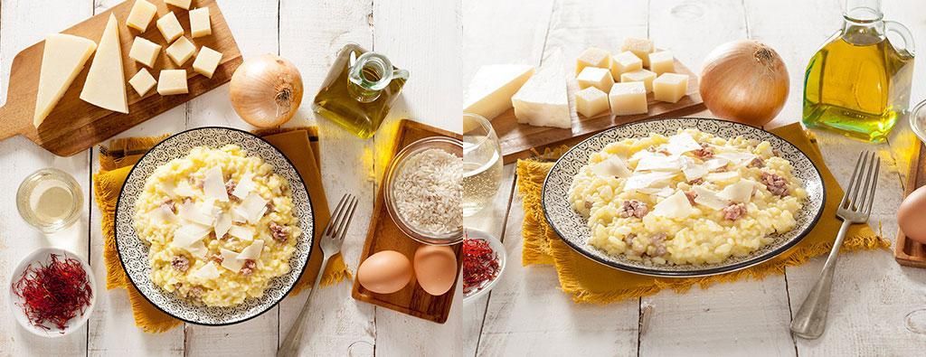 risotto zafferano e salsiccia