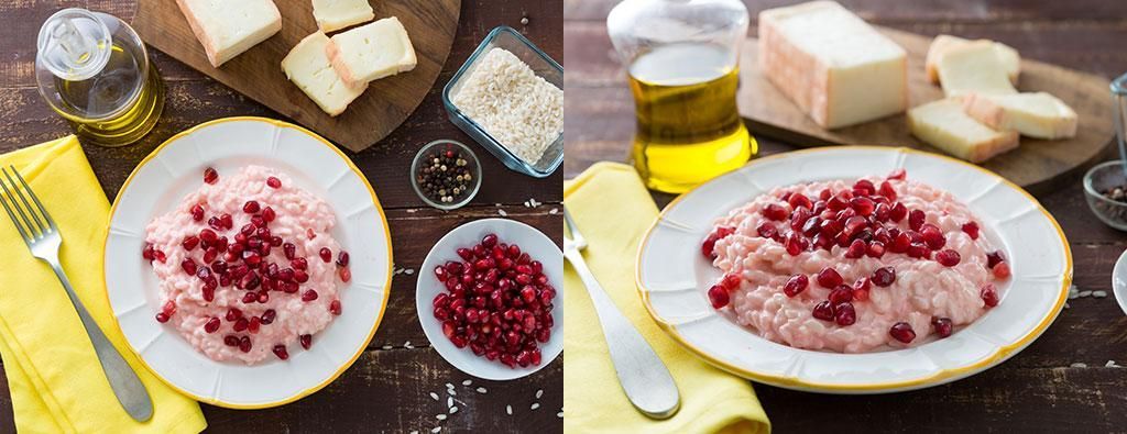 Risotto al melograno e taleggio