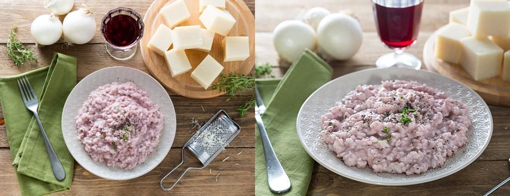 Risotto al Barolo e Taleggio