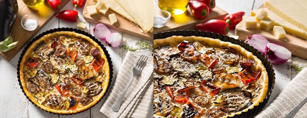 Torta salata con verdure grigliate  