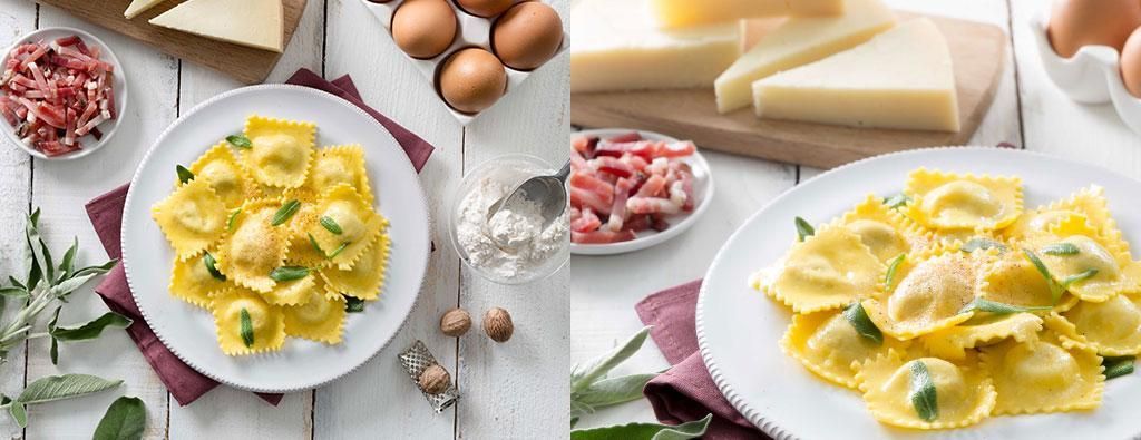 Ravioli provola e speck