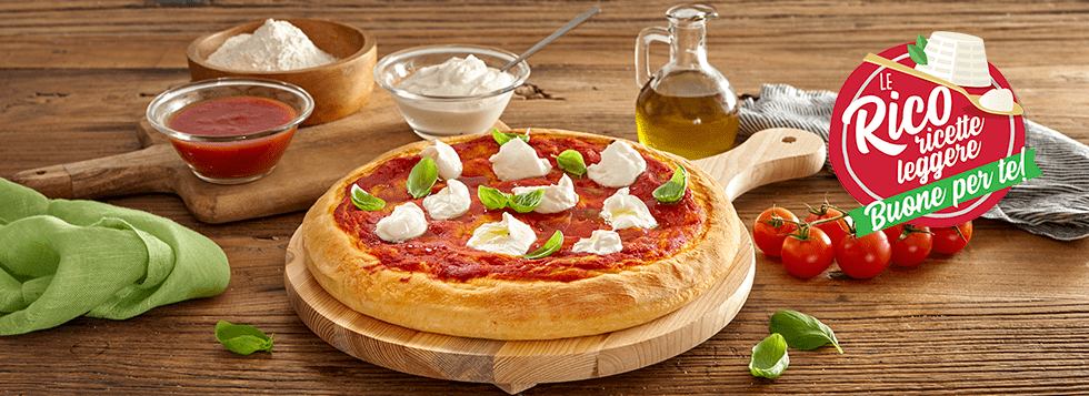 Pizza con ricotta