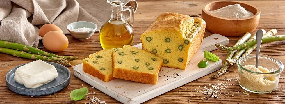 Plumcake salato agli asparagi e Certosino
