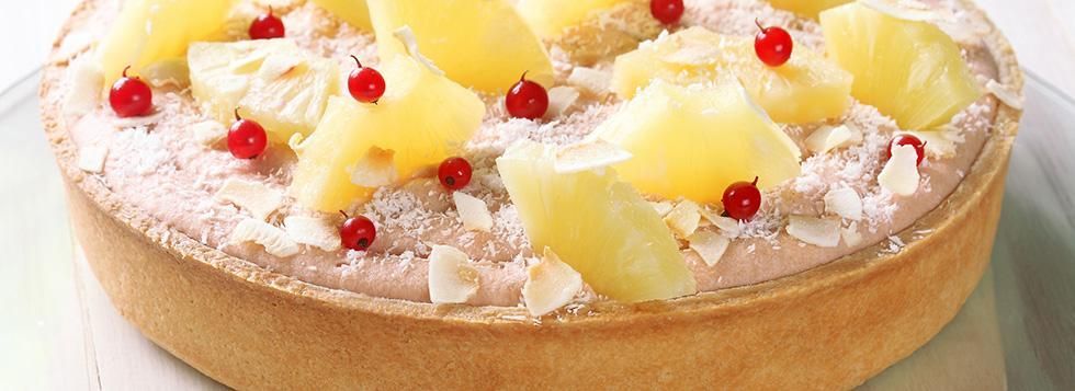 Cheesecake ananas e cocco