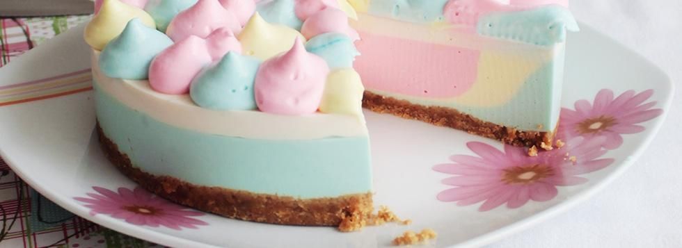 Cheesecake arcobaleno