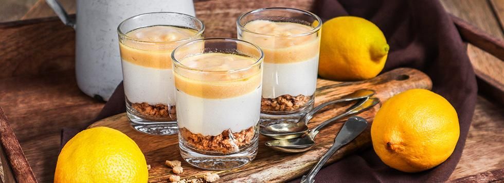 Cheesecake light in bicchiere