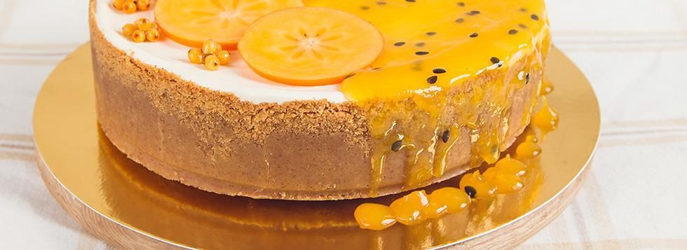 Cheesecake ai cachi