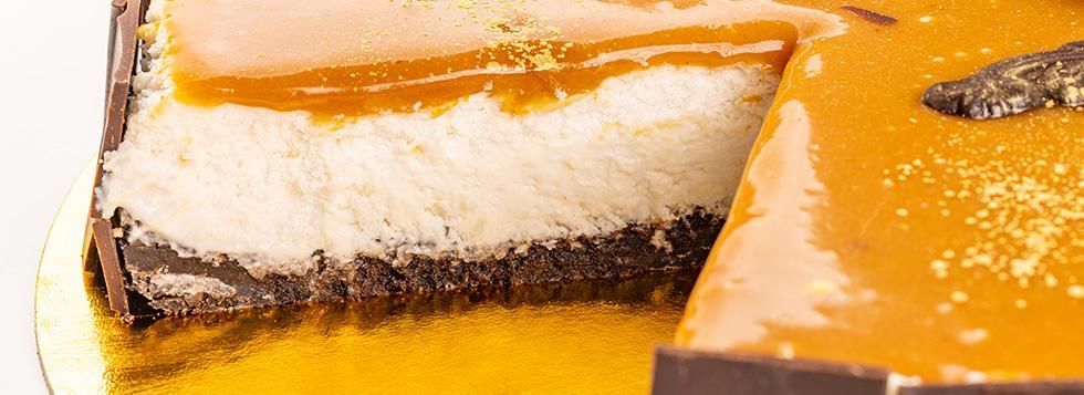 Cheesecake al caramello salato