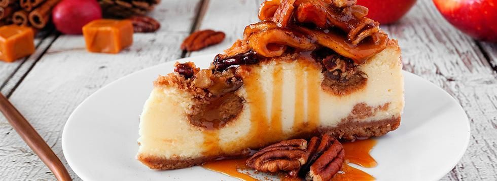 Cheesecake alle mele e caramello
