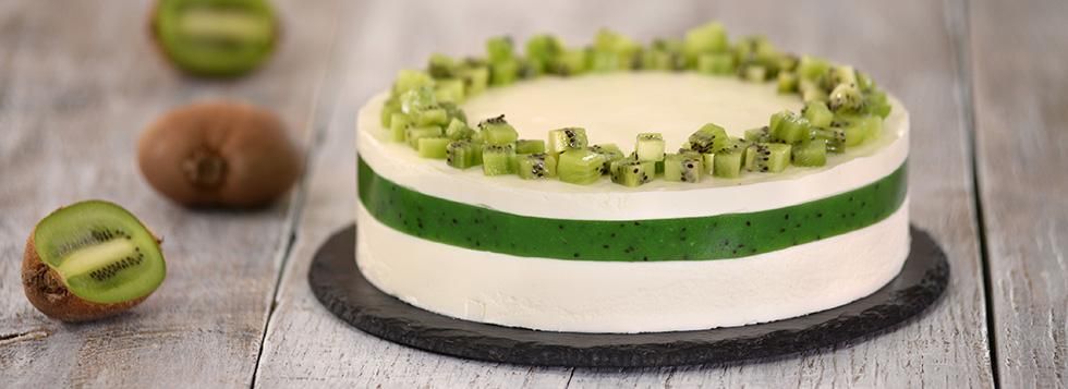 Cheesecake al kiwi senza colla di pesce
