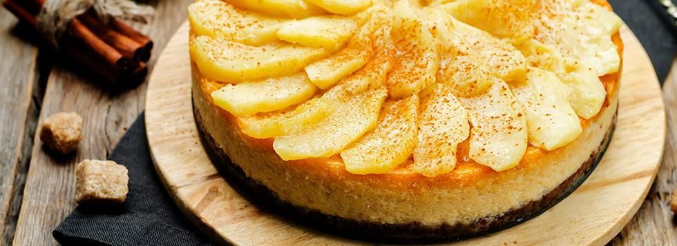 Cheesecake alle mele e ricotta
