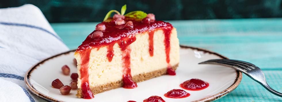 Cheesecake al melograno