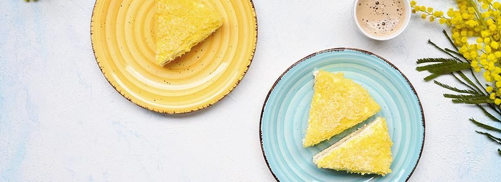 Cheesecake alla mimosa