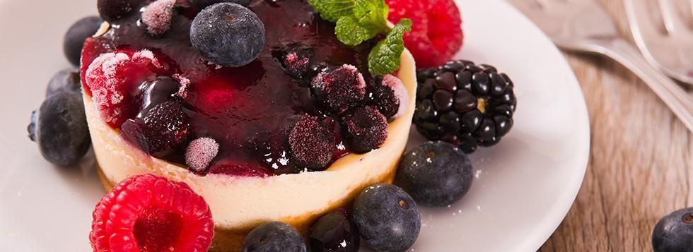 Cheesecake ricotta e mirtilli