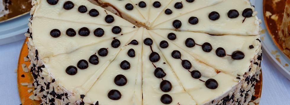 Cheesecake a pois