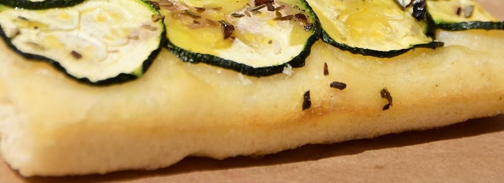 Schiacciata di riso e zucchine