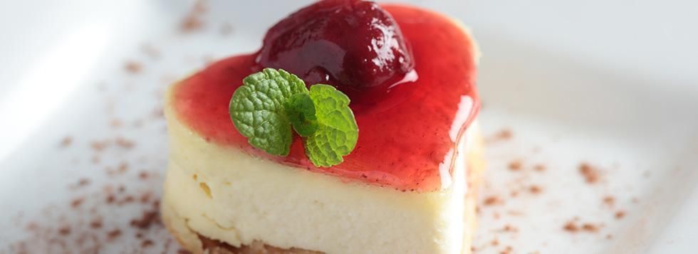 Cheesecake cotta di San Valentino
