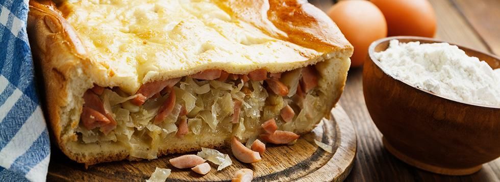 Torta rustica salata con pasta di pane