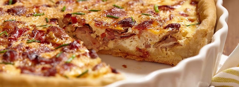 Torta salata bacon e patate