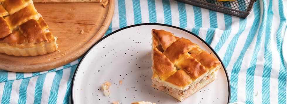 Torta salata con mascarpone e tonno
