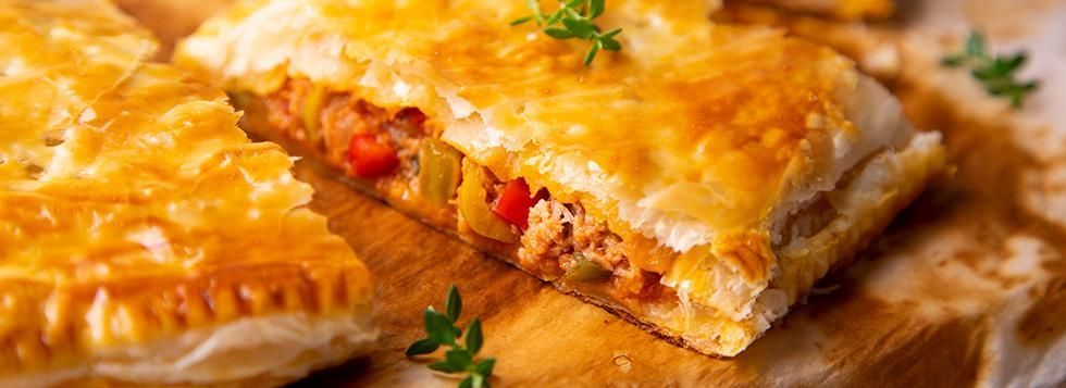 Torta salata con tonno e cipolla, senza uova
