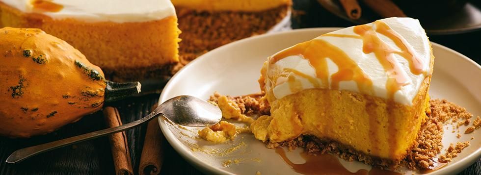 Cheesecake alla zucca e amaretti