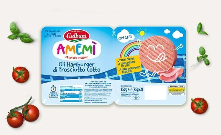 Hamburger di prosciutto cotto 150g